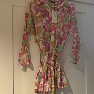 Zara Multicolor Paisley Dress
